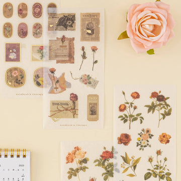 Tsuki ‘Vintage Rose’ Sticker Set ☾